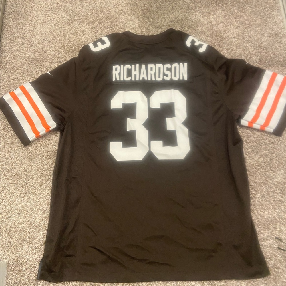 Cleveland Browns Jersey Mens Extra Large NIKE NFL ON Field Trent Richardson # 33
